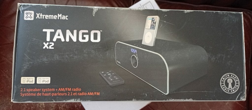 XtremeMac Tango X2 2.1 mini soundbar met AM/FM Radio, Ophalen of Verzenden, Zo goed als nieuw, Audiokanaal 2.1, XtremeMac