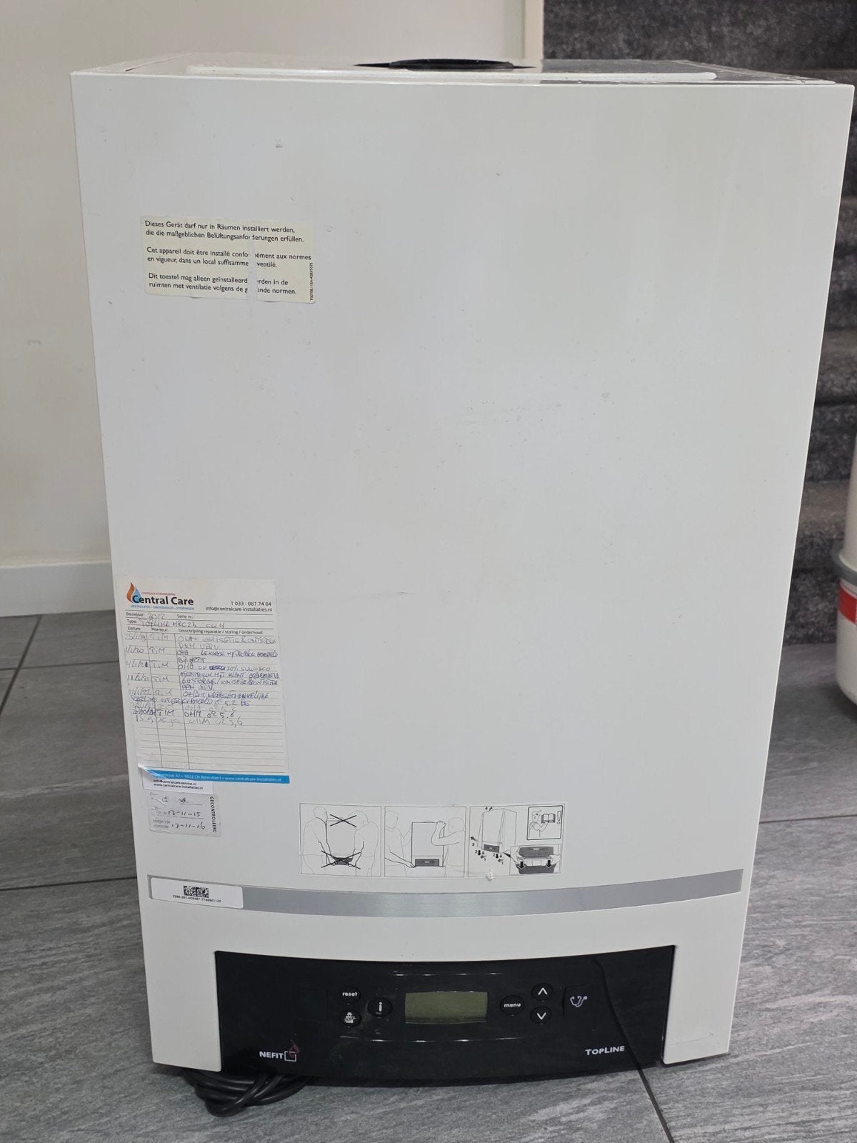 Nefit Topline CV-ketel met expansievat, Ophalen, Aardgas, Geiser, Minder dan 20 liter