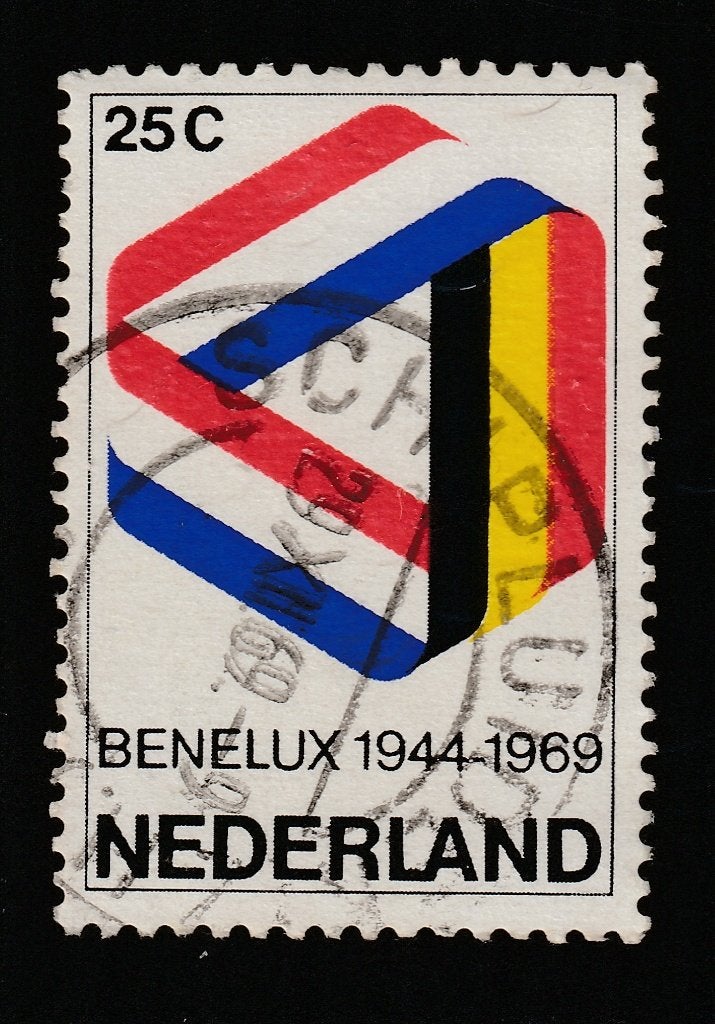 nvph 930 met openbalkstempel Schipluiden (Z.H.) (10551), Ophalen of Verzenden, Na 1940, Gestempeld