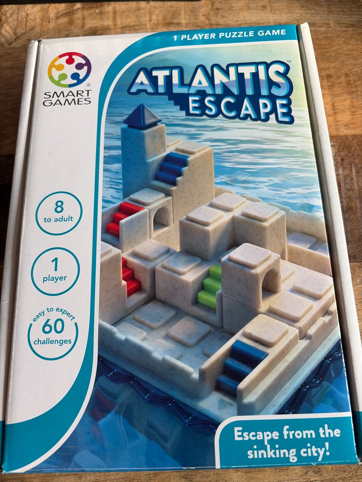 SmartGames Atlantis Escape - Ontsnap uit de zinkende stad!, Een of twee spelers, Ophalen of Verzenden, Zo goed als nieuw