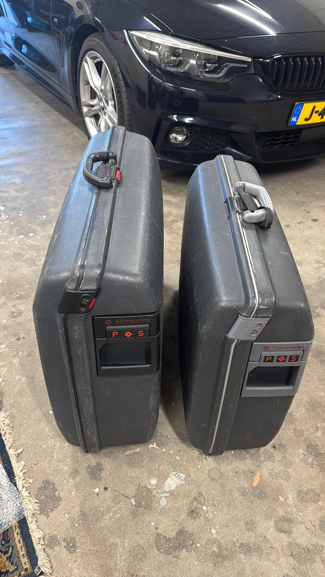 2x Samsonite koffer, Sieraden, Tassen en Uiterlijk, Koffers, Wieltjes, Hard kunststof, Ophalen of Verzenden, Zo goed als nieuw
