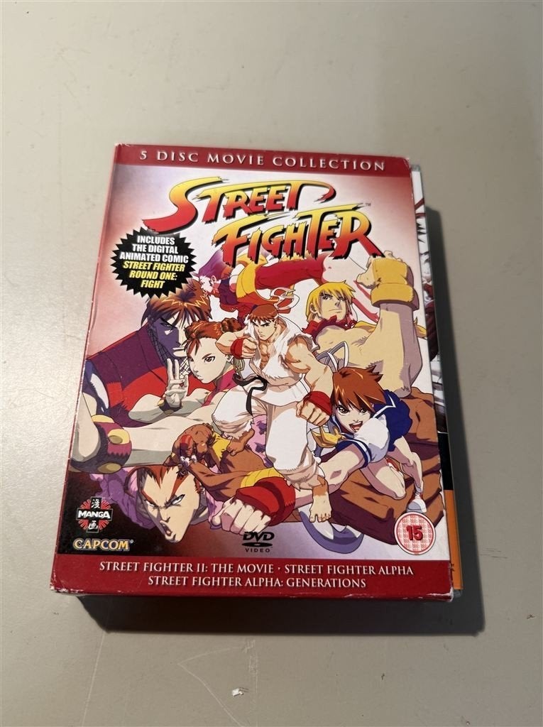 Street Fighter - 5-Disc Manga DVD Collectie - Geanimeerde Fi, Cd's en Dvd's, Alle leeftijden, Ophalen of Verzenden, Zo goed als nieuw