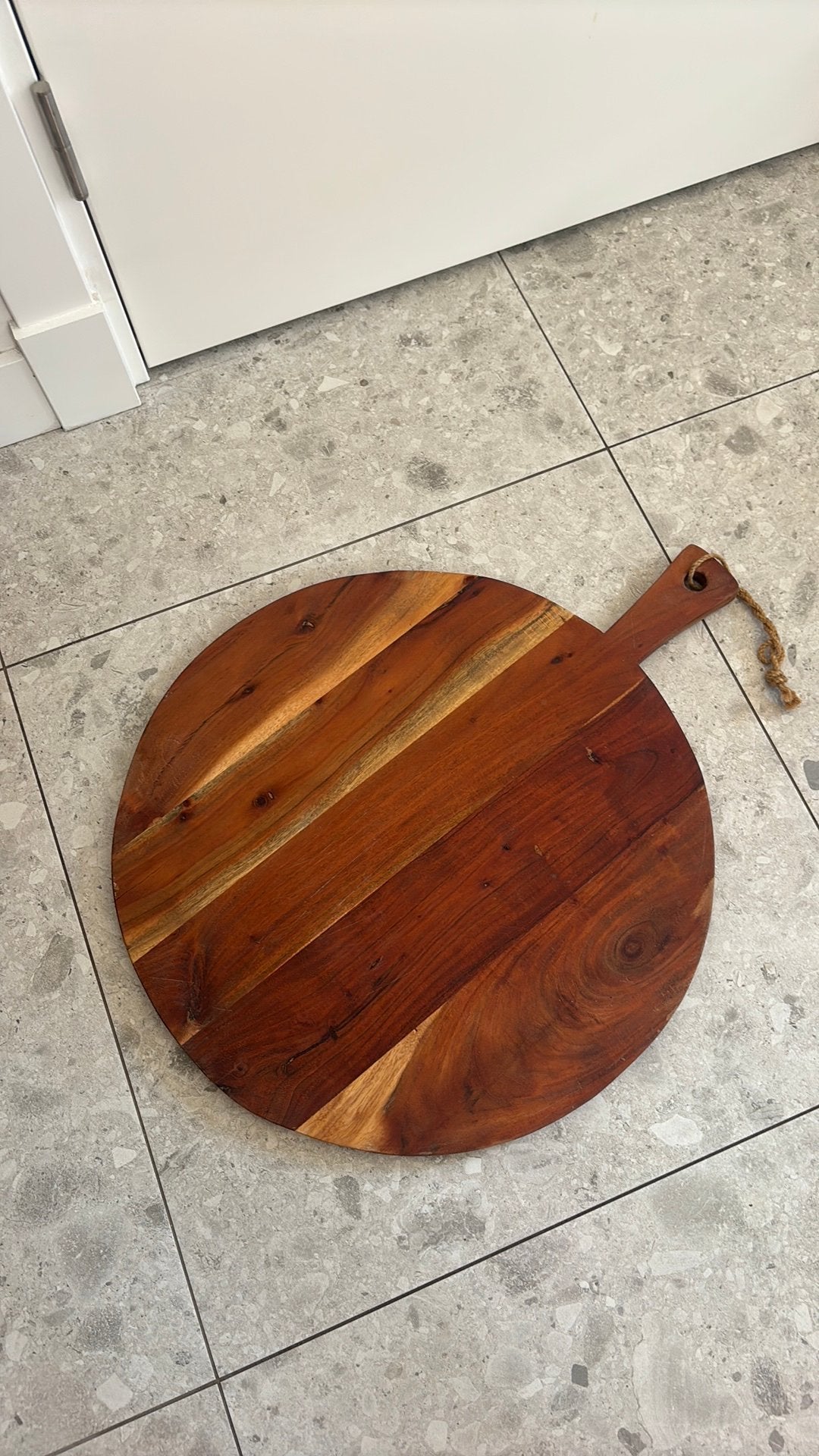 Tapasplank hapjesplank plank groot 50cm, Serveerplank, Rond, Ophalen of Verzenden, Hout