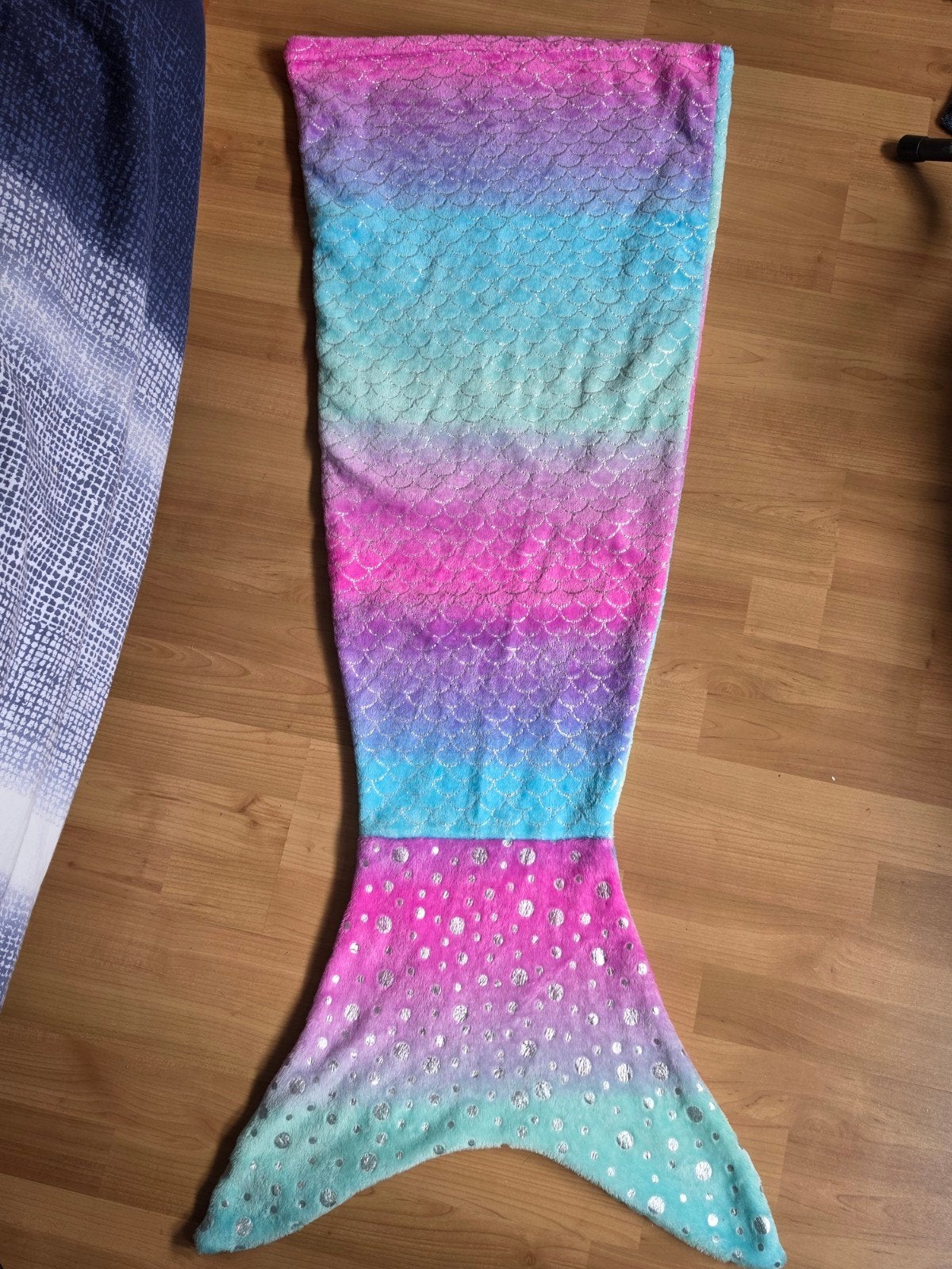 Zeemeerminstaart deken - Fleece plaid, Huis en Inrichting, Woonaccessoires | Plaids en Woondekens, Ophalen of Verzenden, Zo goed als nieuw