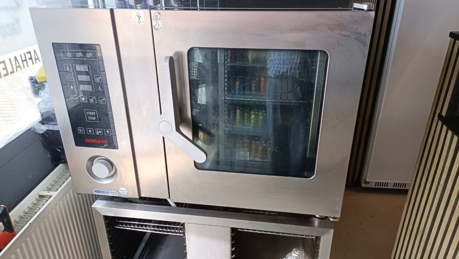 Angelo Po Combisteamer FX61E2-ZMR0 met onderstel, Ophalen, Gebruikt