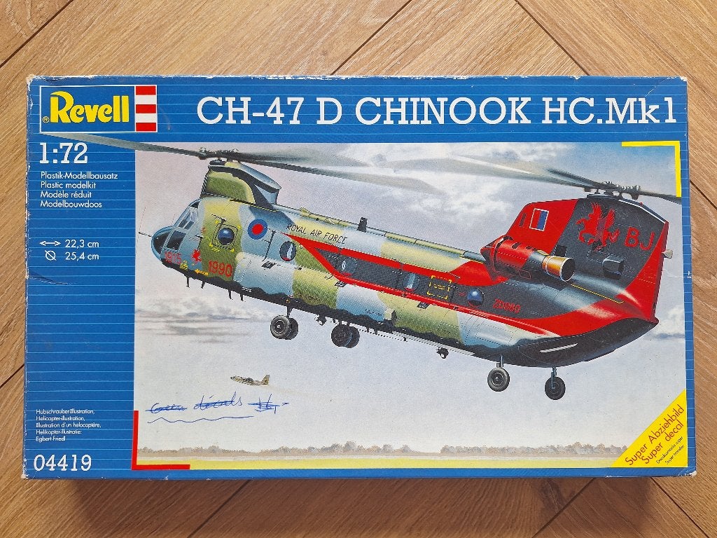 1:72 / 1/72 Revell CH-47 D Chinook HC.Mk1 (Sprues Sealed), 1:72 tot 1:144, Ophalen of Verzenden, Zo goed als nieuw, Revell