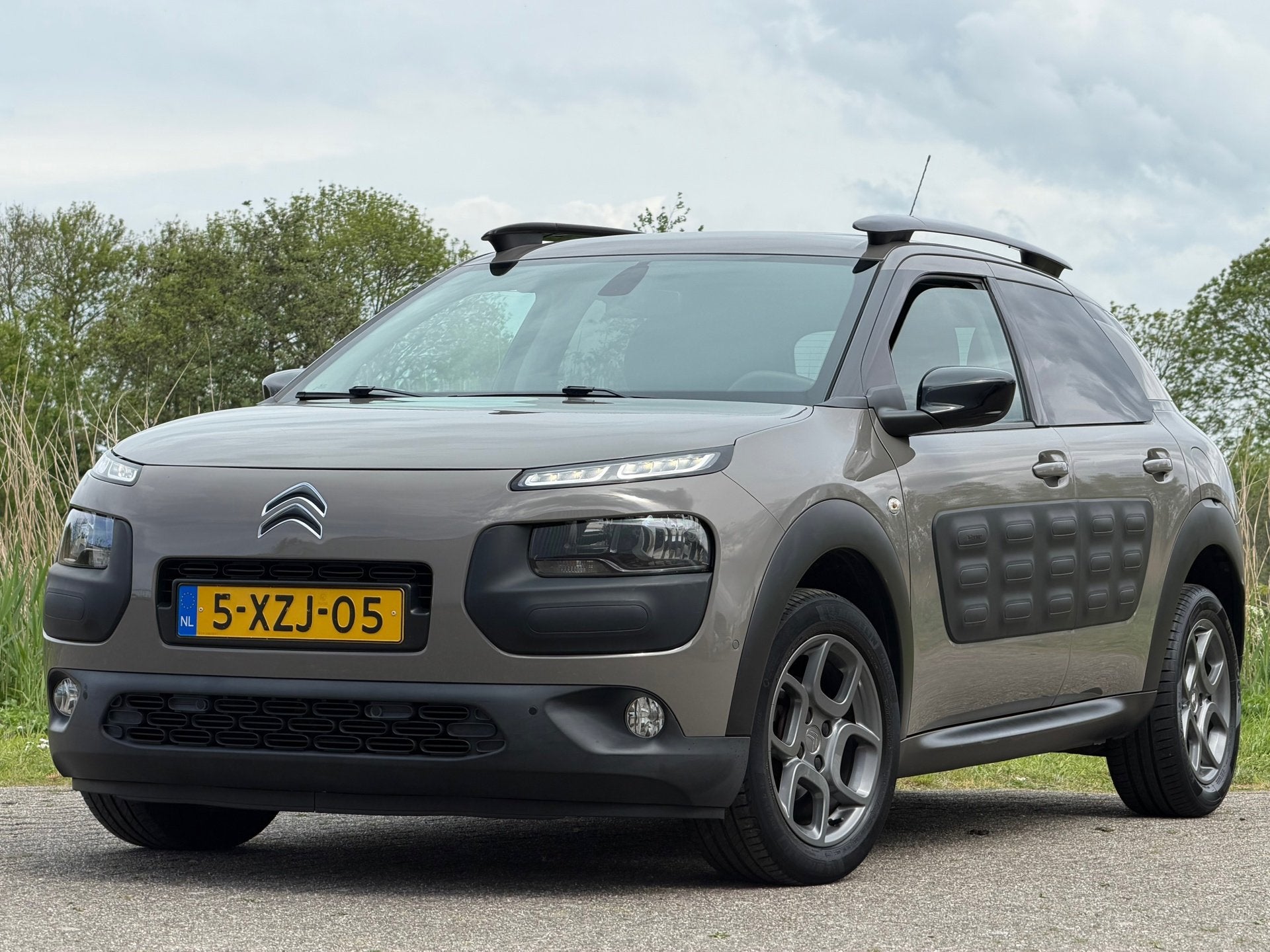 Citroen C4 Cactus 1.2 e-VTi Shine Automaat - Olive Brown/Hab, Auto's, Stof, Bruin, 82 pk, 23 km/l