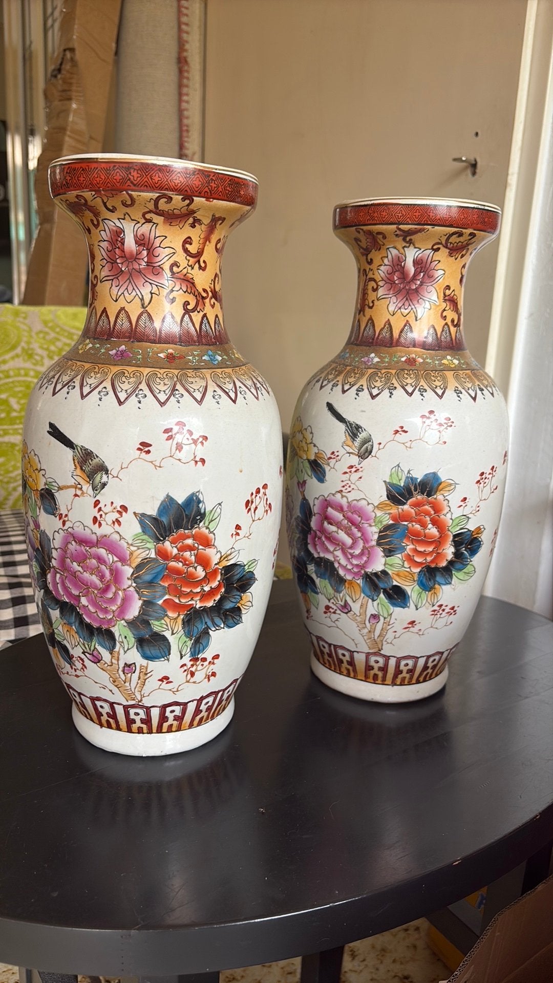 Chineze vazen set alleen per 2  +- 30cm hoog, Antiek en Kunst, Ophalen of Verzenden