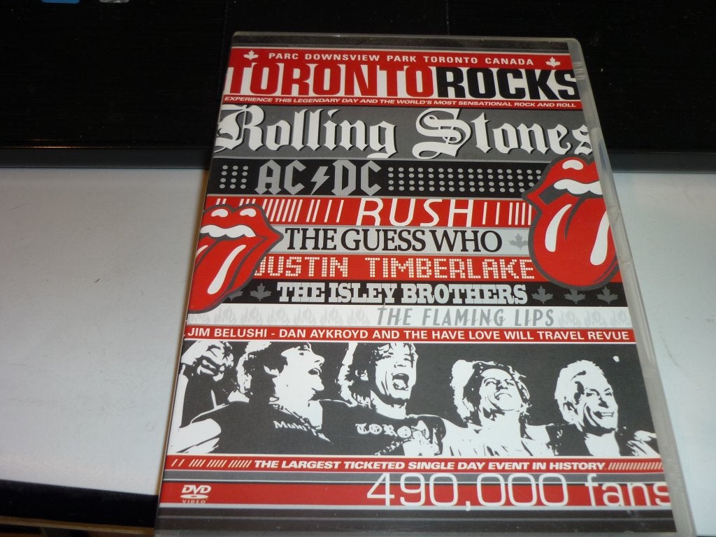 Toronto Rocks DVD - Rolling Stones, AC/DC, Rush, Justin Tim, Engels, Italiaans, Inclusief doosje, Ophalen of Verzenden