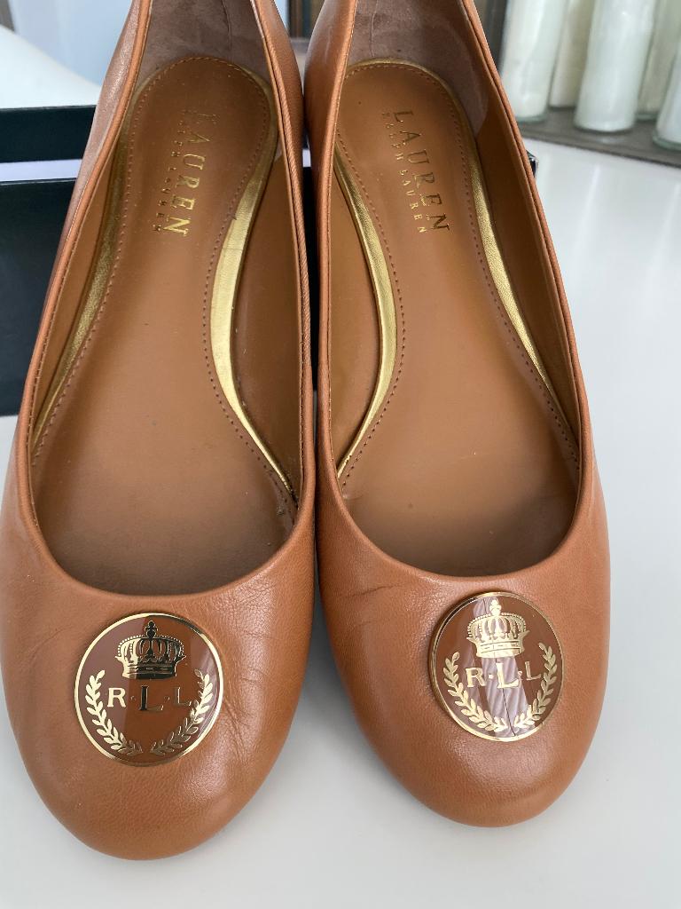 Ralph Lauren ballerina’s, Beige, Zo goed als nieuw, Ralph Lauren, Ballerina's