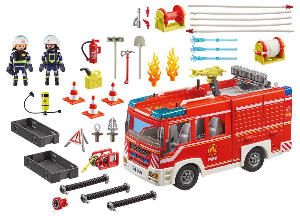 PLAYMOBIL 9464 Brandweer Pompwagen licht en geluid, Kinderen en Baby's, Speelgoed | Playmobil, Ophalen of Verzenden, Nieuw