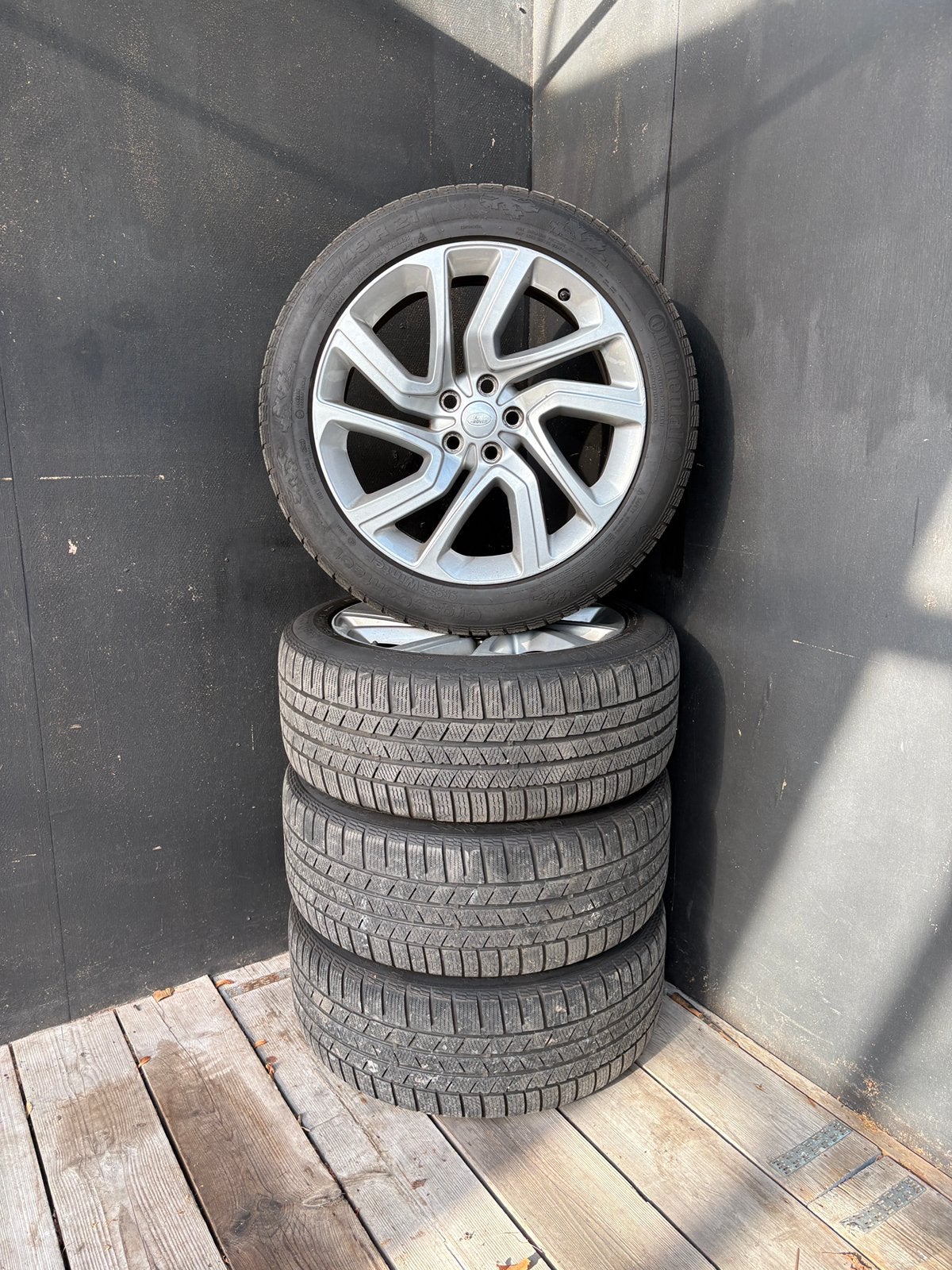 Range Rover Sport 21 inch winterset Continental, Ophalen, 275 mm, Banden en Velgen, 21 inch