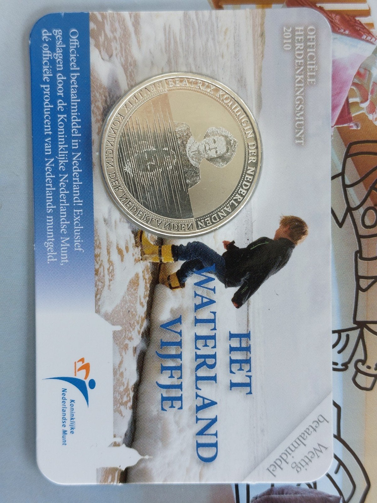 Coincard 5 euro munt 'Het Waterland Vijfje' 2010, Postzegels en Munten, Munten | Nederland, Ophalen of Verzenden, Koningin Beatrix