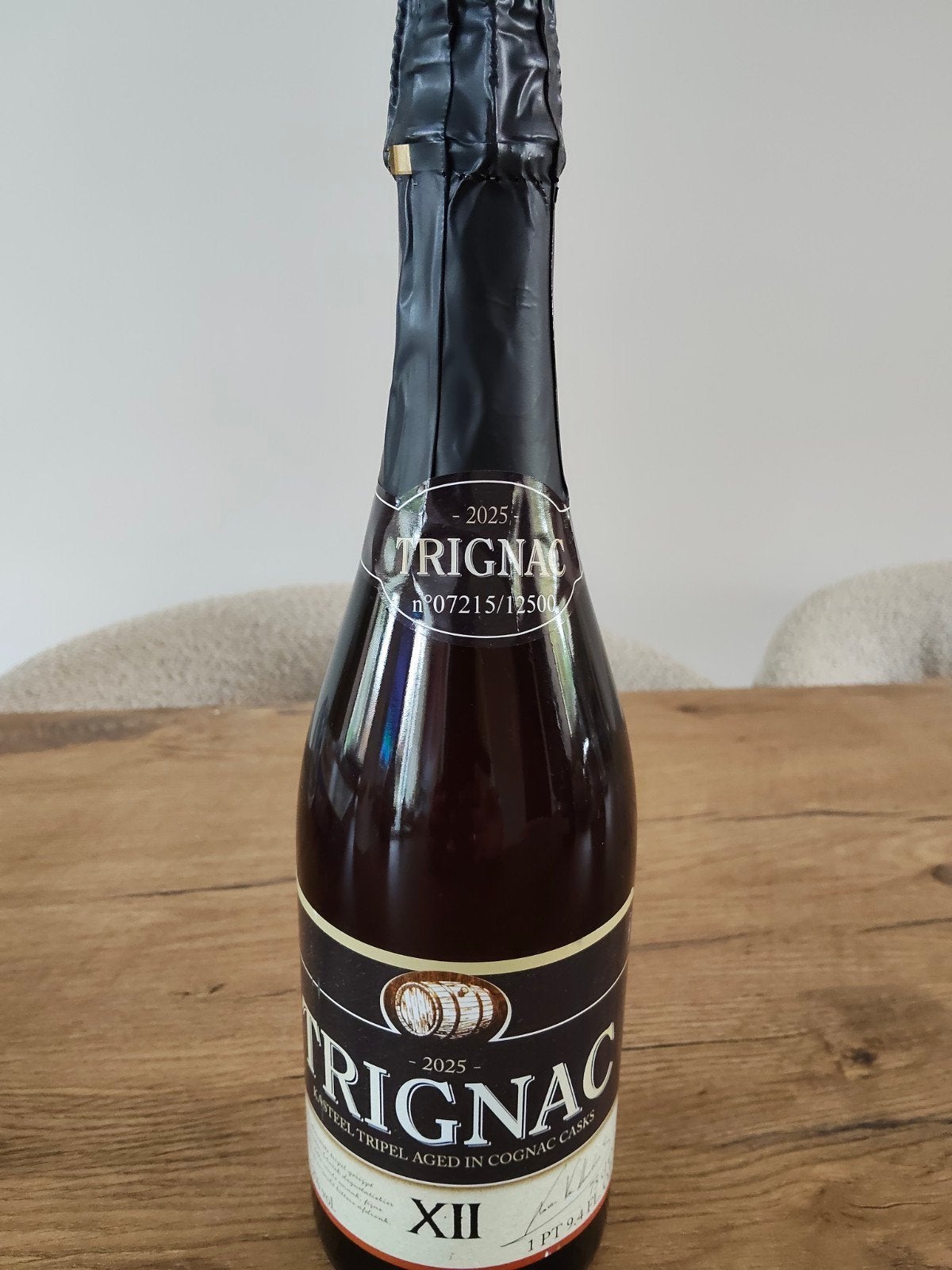 Kasteel Tripel Trignac Aged in Cognac Casks Limited Edition, Verzamelen, Ophalen of Verzenden, Nieuw, Flesje(s), Overige merken