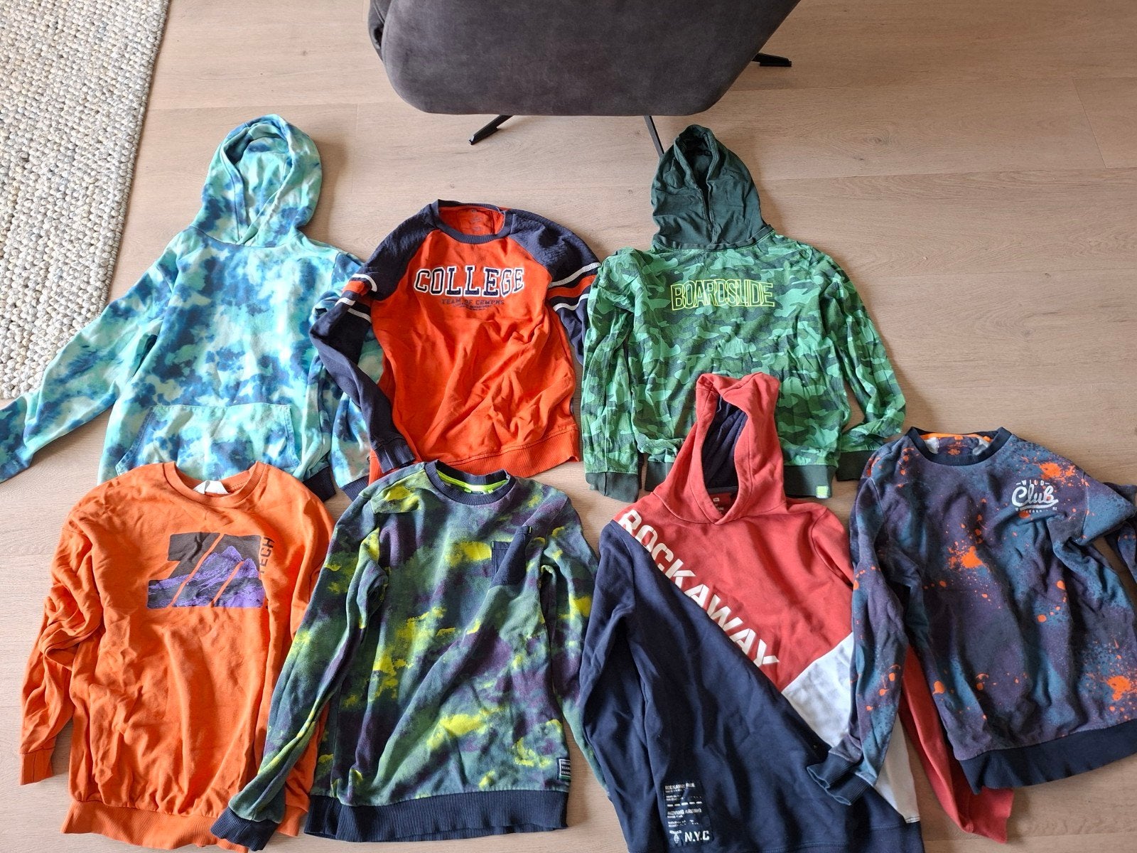 7x trui en 4x longsleeves jongen We Fashion maat 158/164, Ophalen, Gebruikt, Trui of Vest, Jongen