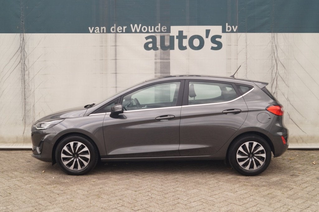 Ford Fiesta 1.0 EcoBoost 125pk Hybrid Titanium -ECC-CAM-TREK, Voorwielaandrijving, Gebruikt, Euro 6, Automatische klimaatregeling