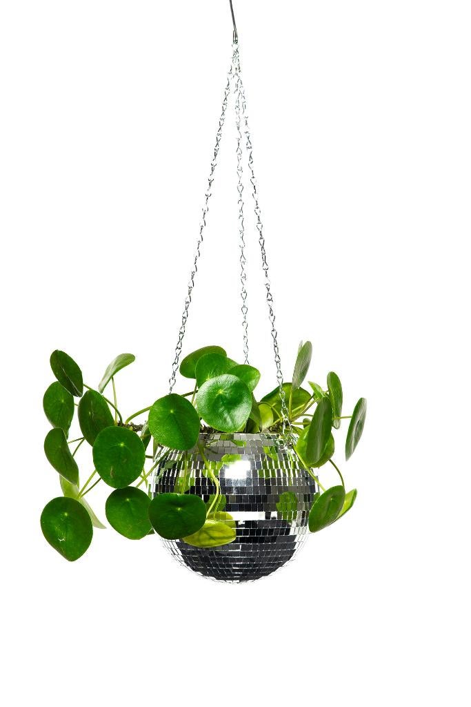 Discobal Bloempot 15 cm Hangpot Plantenpot Feestaccessoire, Ophalen of Verzenden, Nieuw, Versiering, Overige