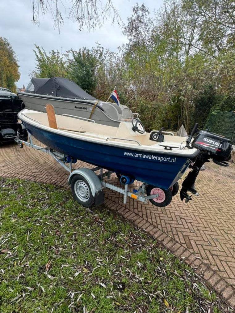 Sloep 460 inc trailer (zonder motor), Ophalen, Consoleboot, Gebruikt, Tot 1.00 meter
