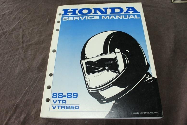 Honda VTR250 VTR 1988-1989 motorcycle service manual, Ophalen of Verzenden, Honda