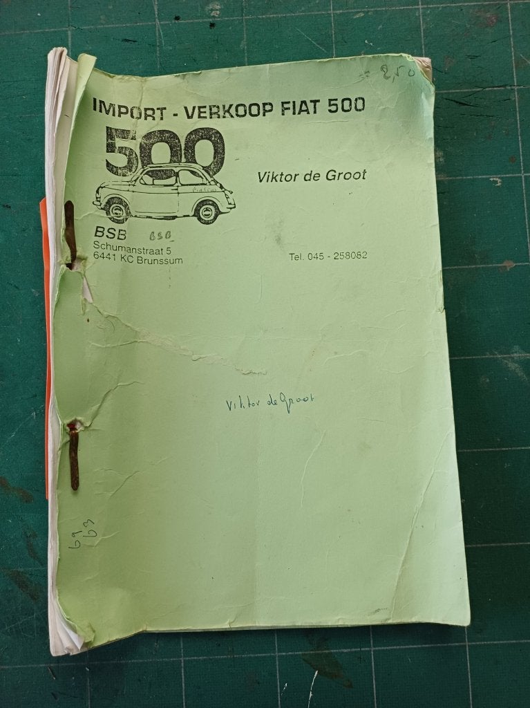 FIAT 500 Ersatzteilliste Partslist Catalogo di Ricambi, Ophalen of Verzenden