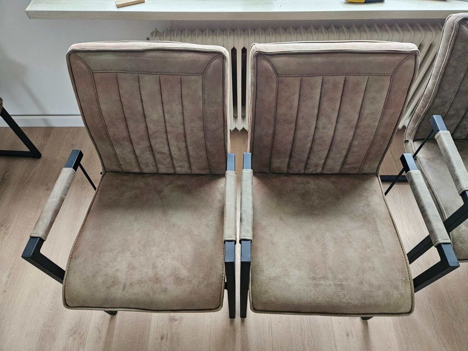 6x eetkamerstoel Cielo olijfgroen, Ophalen, Overige kleuren, Vijf, Zes of meer stoelen