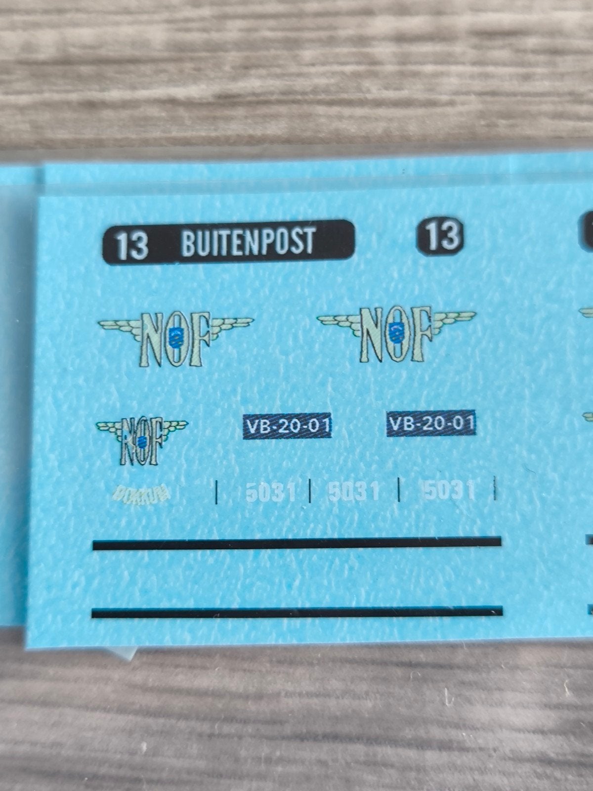 Hb modelbus decals voor NOF bussen, Hobby en Vrije tijd, Verzenden, Nieuw, Overige merken
