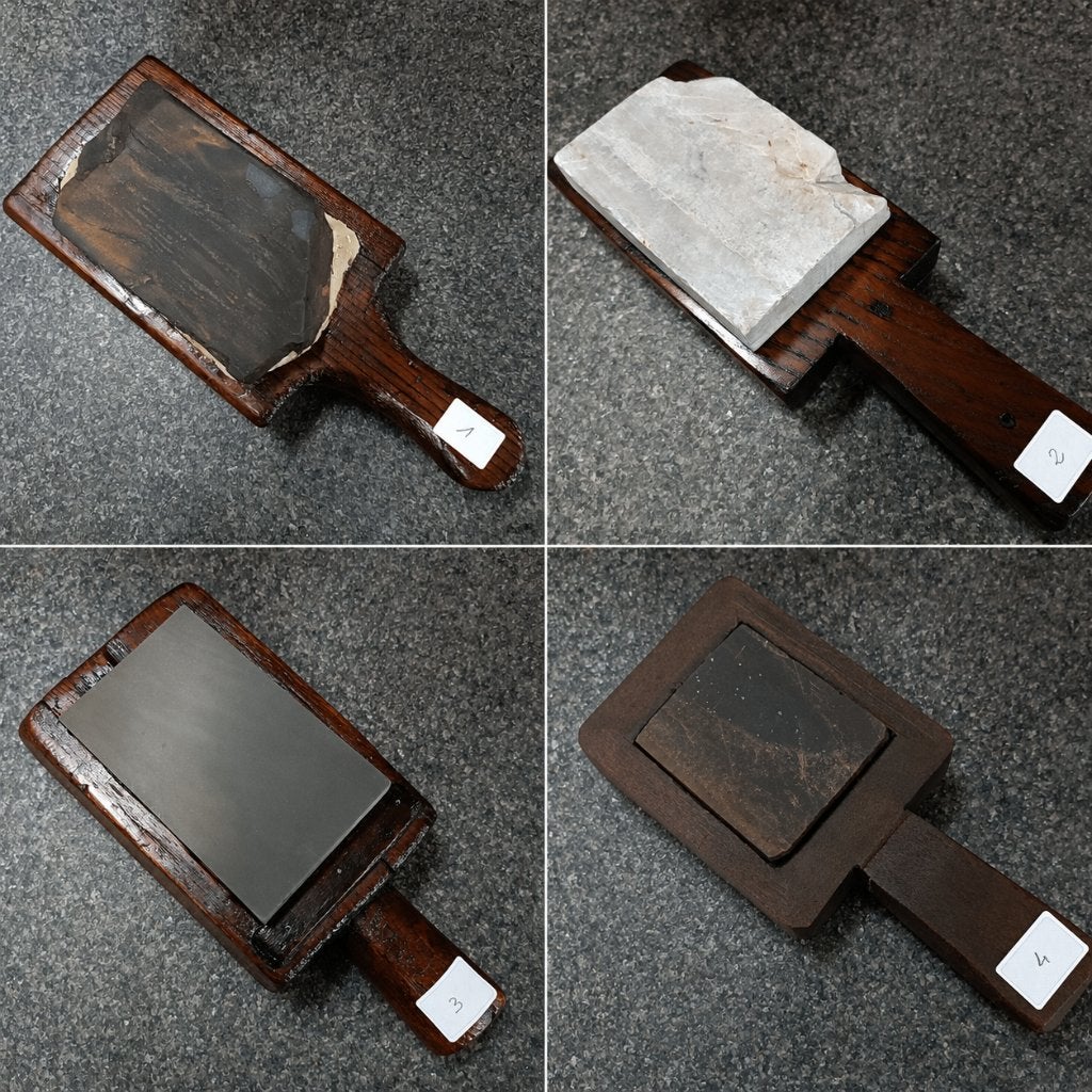 8 OLD NATURAL SHARPENING STONES slijpsteen, Antiek en Kunst, Verzenden
