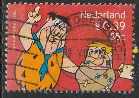 Nederland 2001 1995 Flintstones, Gest Den Bosch, Ophalen of Verzenden, Na 1940, Gestempeld