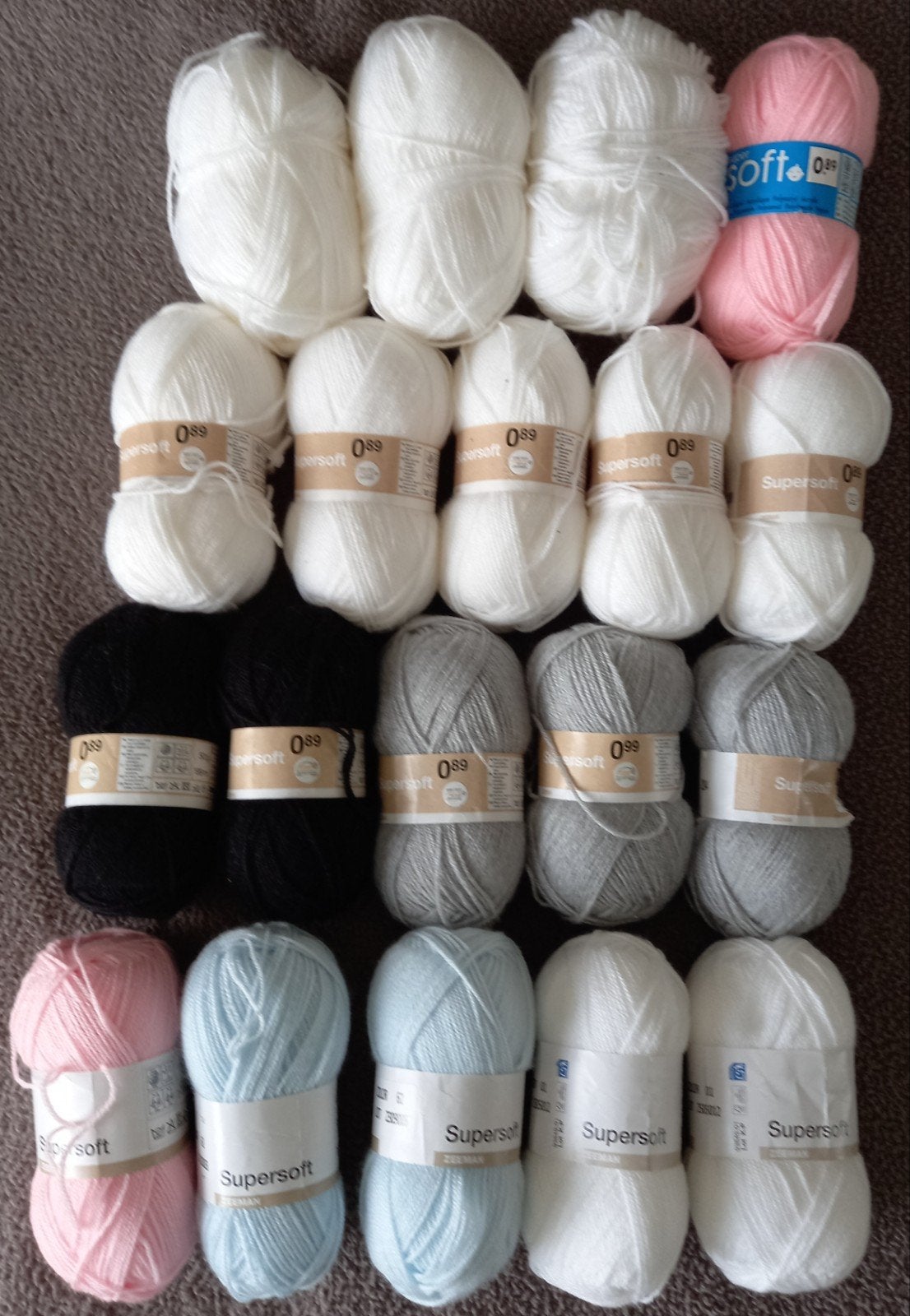 18 x supersoft van zeeman., Ophalen, Nieuw, Breien of Haken, Wol of Garen