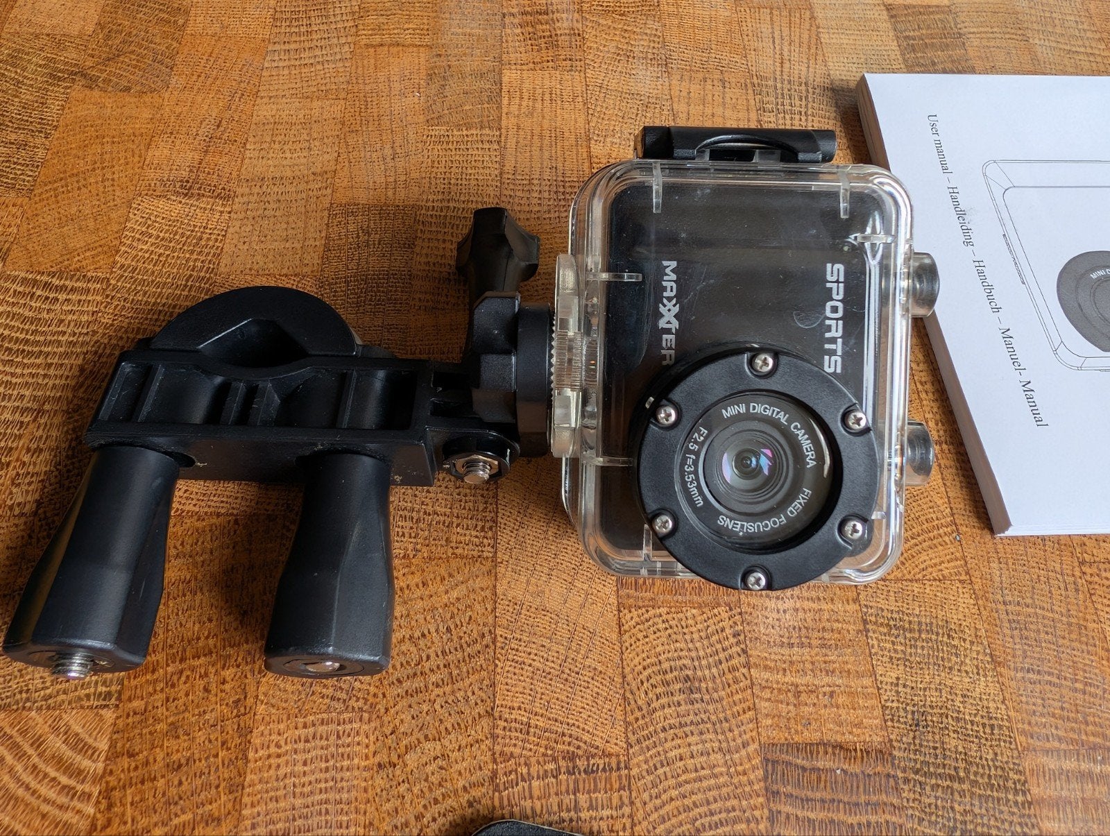 Action Camera met waterdichte behuizing en accessoires, Ophalen, Gebruikt, Overige merken