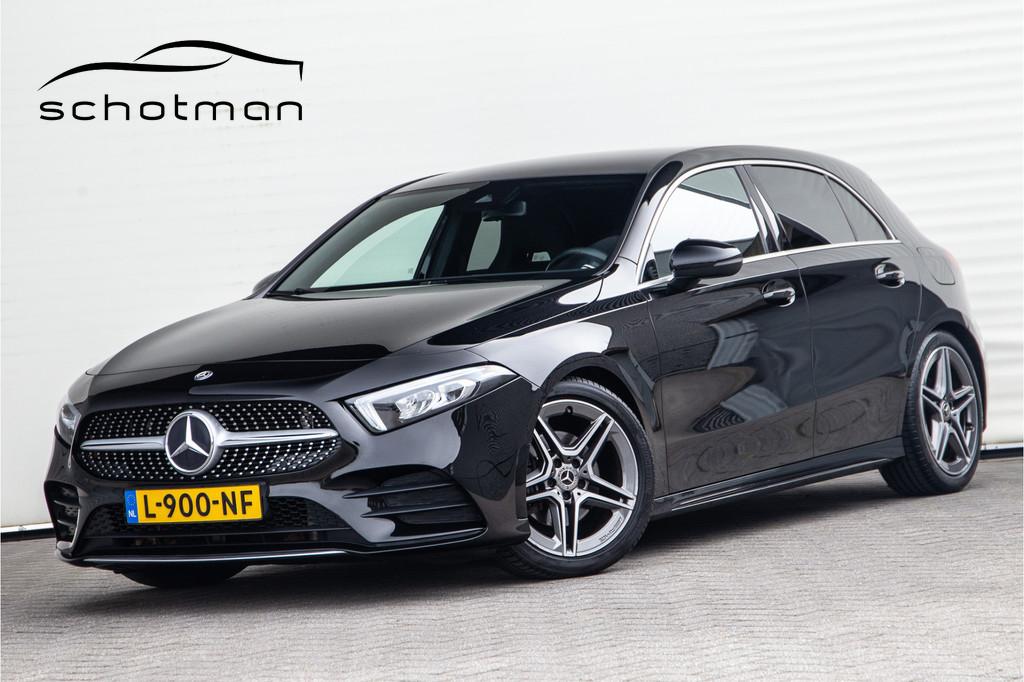 Mercedes-Benz A-Klasse 180 AMG Sportpakket, Camera, 2019, Auto's, Mercedes-Benz, 136 pk, Gebruikt, 4 cilinders, Zwart