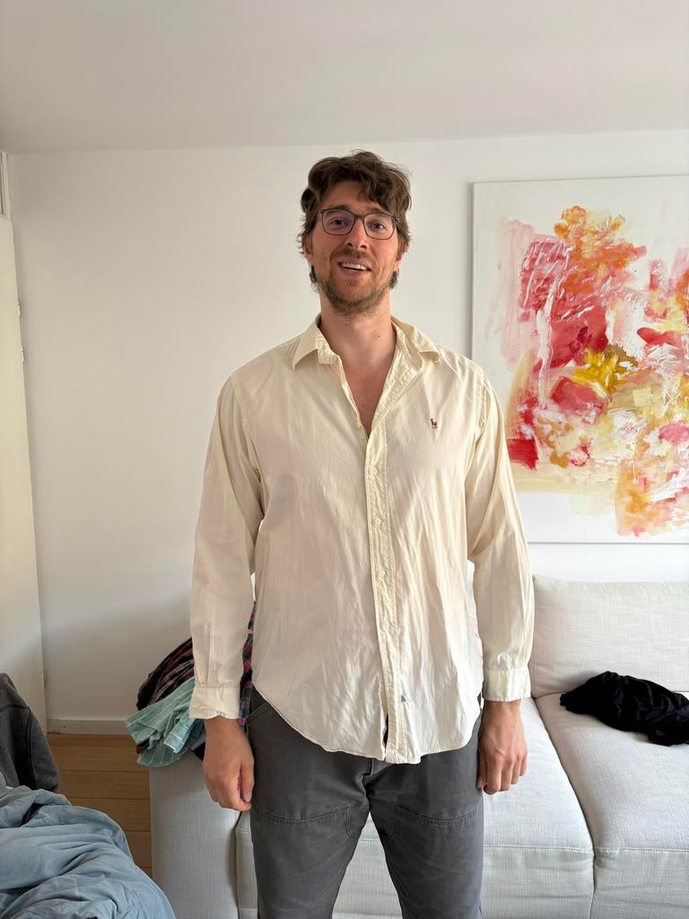 Ralph Lauren overhemd maat XXL, Kleding | Heren, Overhemden, Ophalen of Verzenden, Gedragen, Beige, Overige halswijdtes