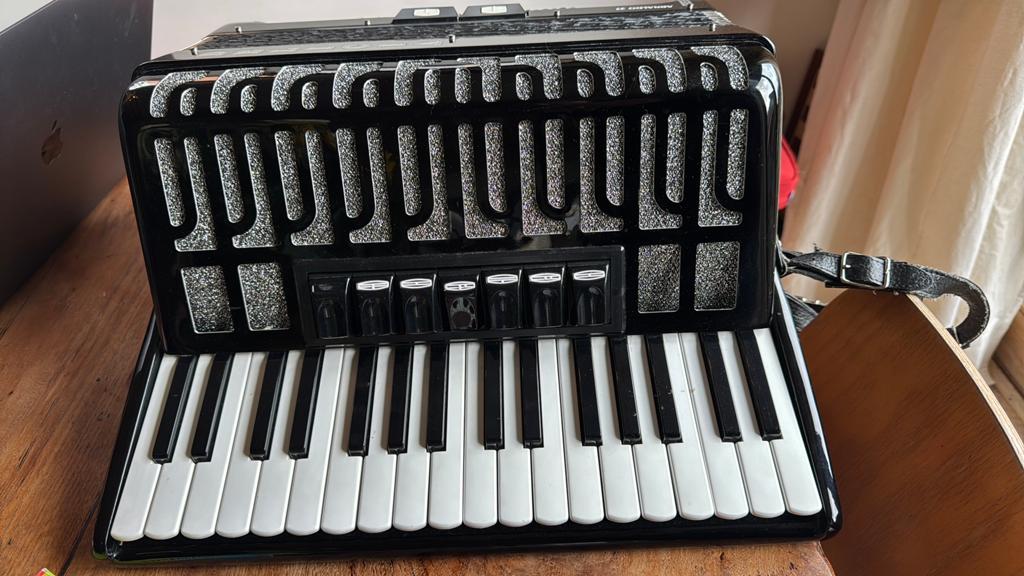 Delicia Arnaldo 23 Toetsaccordeon - Zo goed als nieuw, Muziek en Instrumenten, Accordeons, Ophalen, Overige formaten, Toetsaccordeon