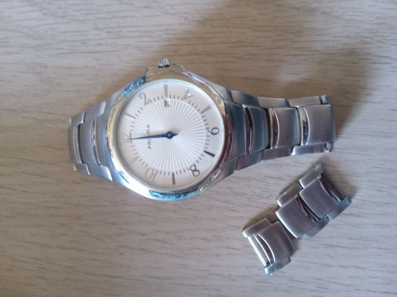 prisma heren horloge, Sieraden, Tassen en Uiterlijk, Ophalen, Staal, Polshorloge, Overige merken