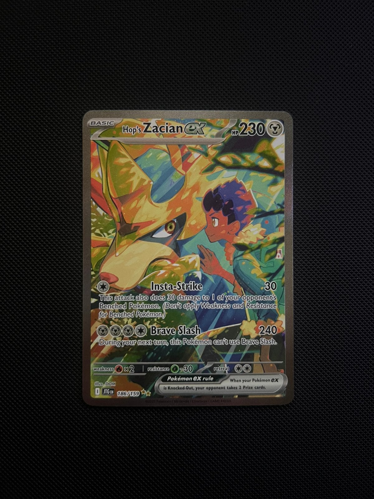 Hopp’s Zacian EX 186/159 Journey Together, Ophalen of Verzenden, Nieuw, Losse kaart, Foil