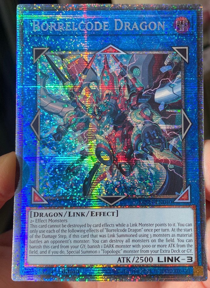 Yu-Gi-Oh! Borrelcode Dragon MP25 1st Ed Starlight Rare !, Ophalen of Verzenden, Zo goed als nieuw, Losse kaart, Foil