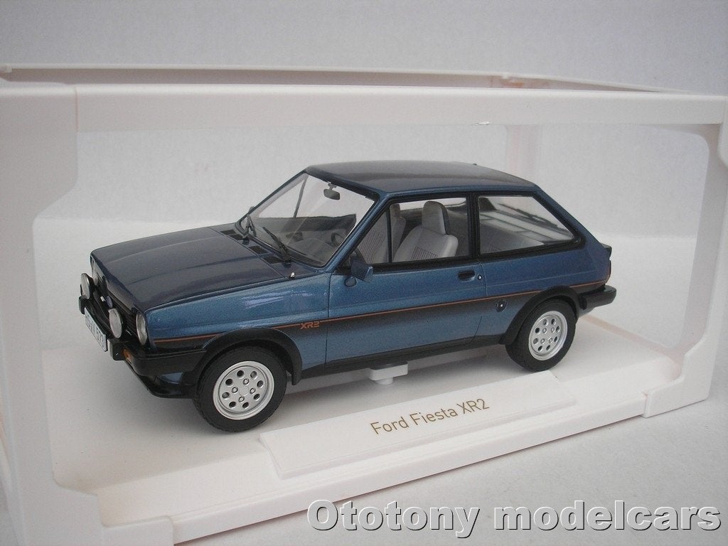 Ford Fiesta XR2 1981 Blauw Metallic 1/18 Norev, Ophalen of Verzenden, Nieuw, Auto, Norev