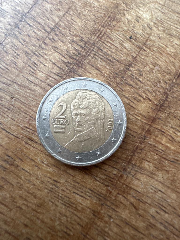2 euro munt Oostenrijk 2002, Postzegels en Munten, Munten | Europa | Euromunten, Oostenrijk, Ophalen of Verzenden, Losse munt