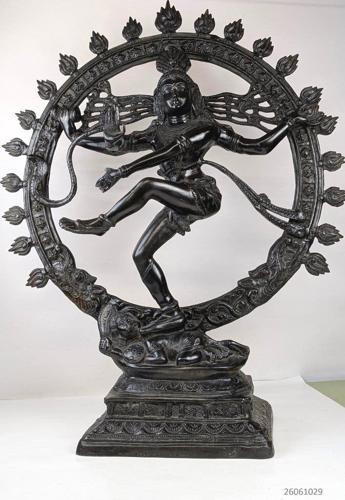 Groot beeld Shiva in Zuid-Indiase Chola-stijl, Ophalen, Brons