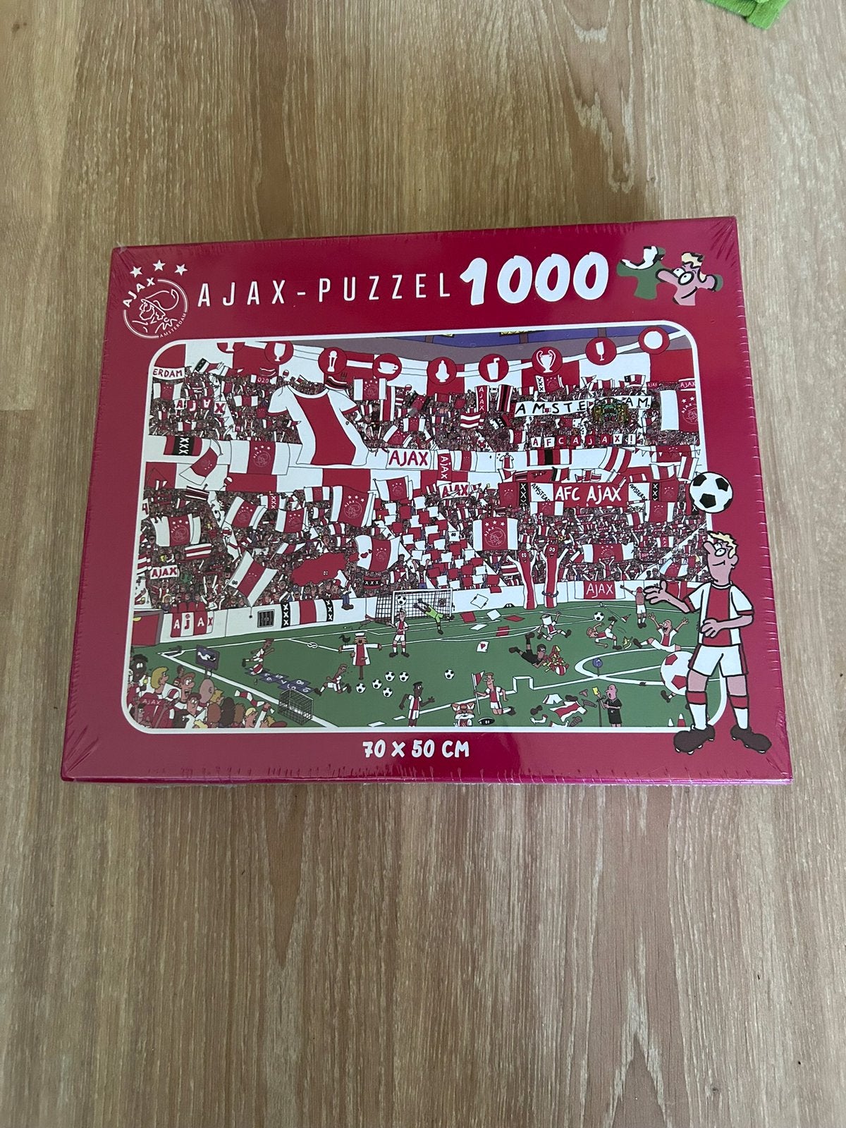 Ajax puzzel 1000 stukjes ( nieuw), Ophalen of Verzenden, 500 t/m 1500 stukjes, Nieuw, Legpuzzel