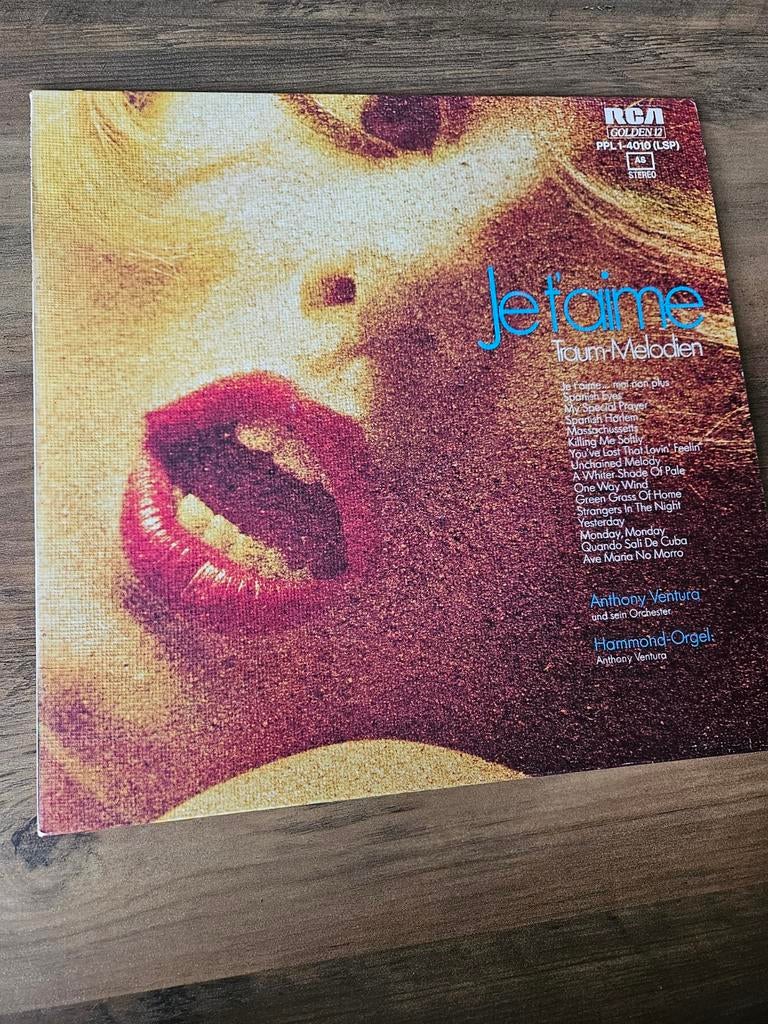 Anthony Ventura - Je T'aime Traum-Melodien LP (1975), Cd's en Dvd's, Ophalen of Verzenden, Gebruikt, 12 inch