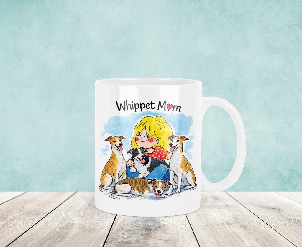 Whippet Mom Mok - Blond Stijl, Verzenden, Nieuw, Keramiek, Kop(pen) en/of Schotel(s)