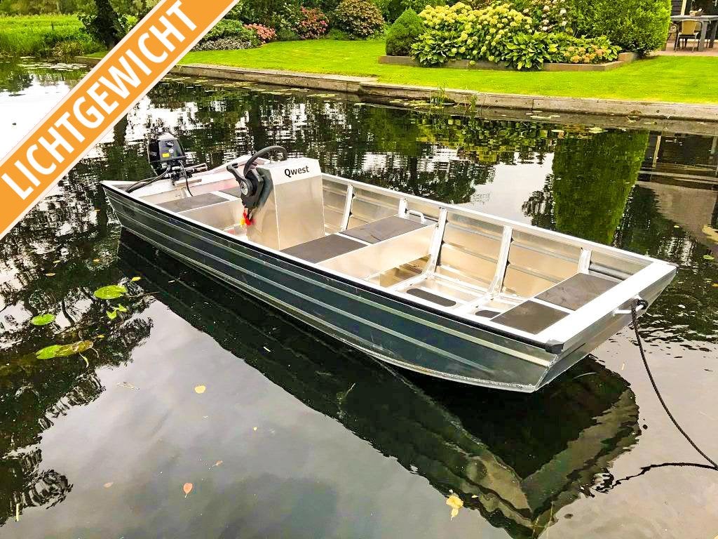 Qwest | Onderhoudsarme aluminium platbodems | 3 tot 5 meter, Watersport en Boten, Niet ingevuld, 60 pk, 1 m, Niet ingevuld