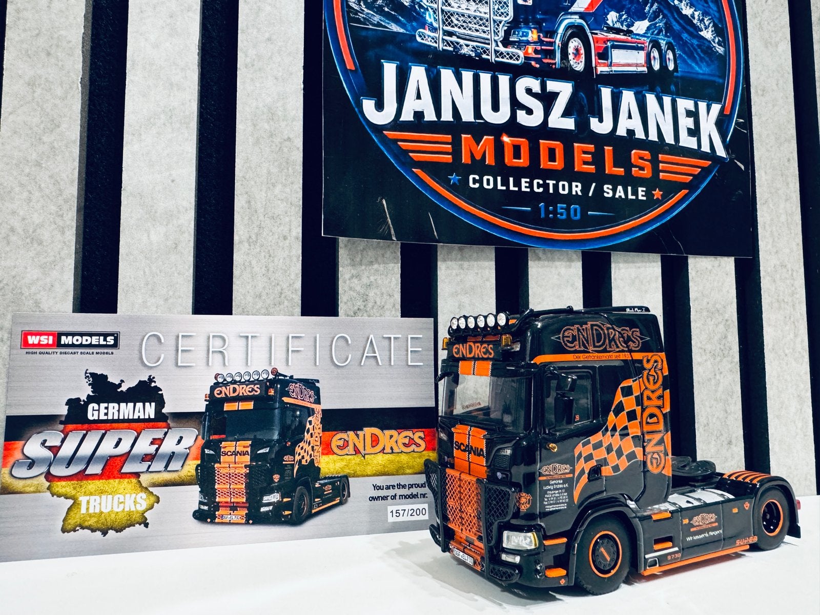 Scania S730 Endres German Super Trucks Wsi 1:50, Ophalen of Verzenden, Nieuw, Bus of Vrachtwagen, Overige merken