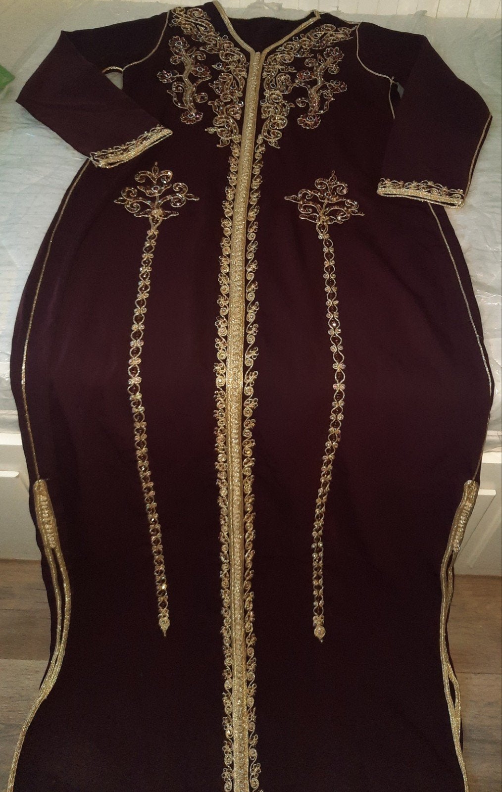 Marokkaanse jurk kaftan maat S/M, Ophalen of Verzenden, Zo goed als nieuw, Maat 38/40 (M), Overige typen
