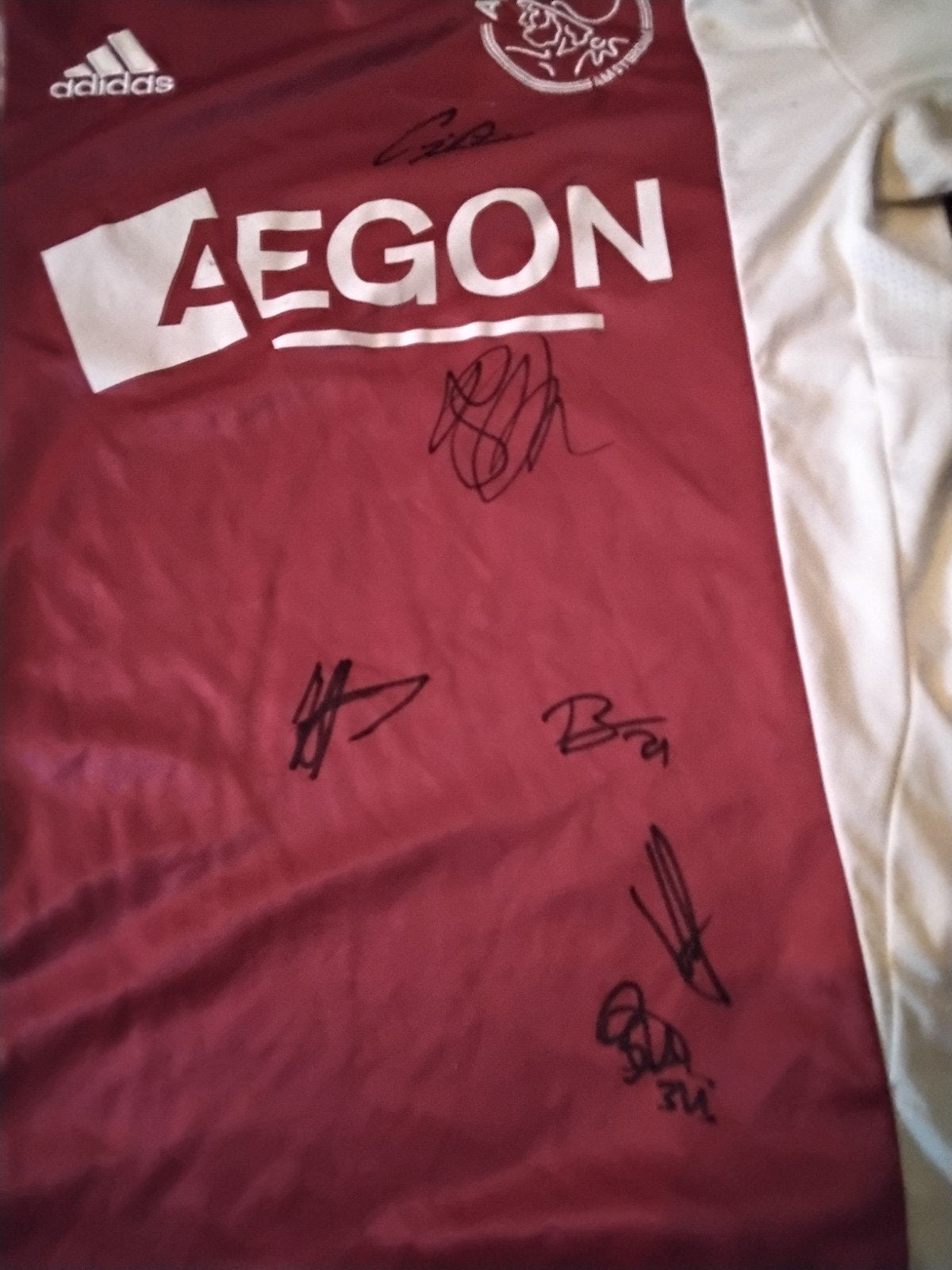 ajax shirt met handtekeningen, Ophalen of Verzenden, Shirt