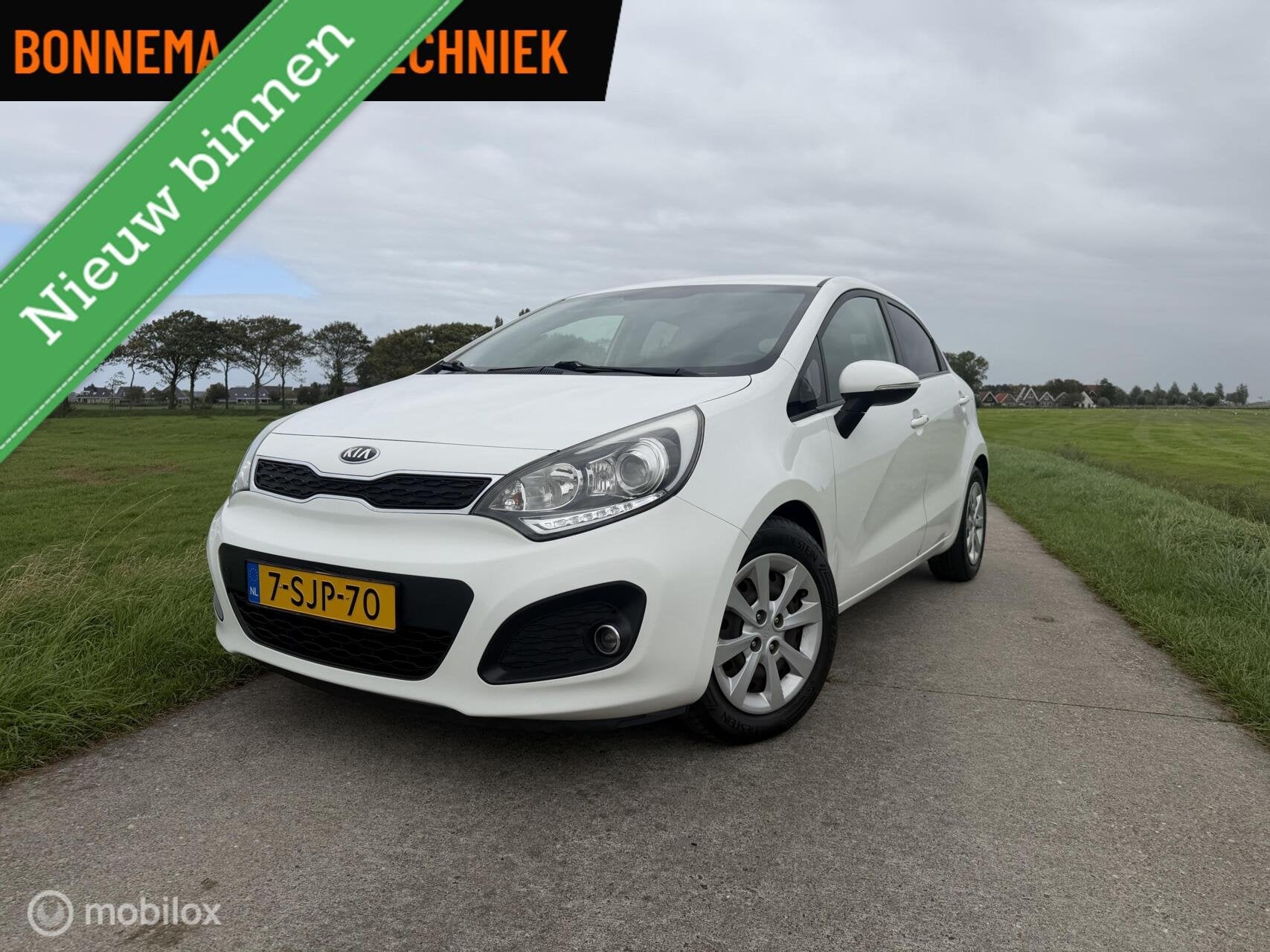 Kia Rio 1.2 CVVT Super Pack, Automatische klimaatregeling, 4 cilinders, Wit, Origineel Nederlands