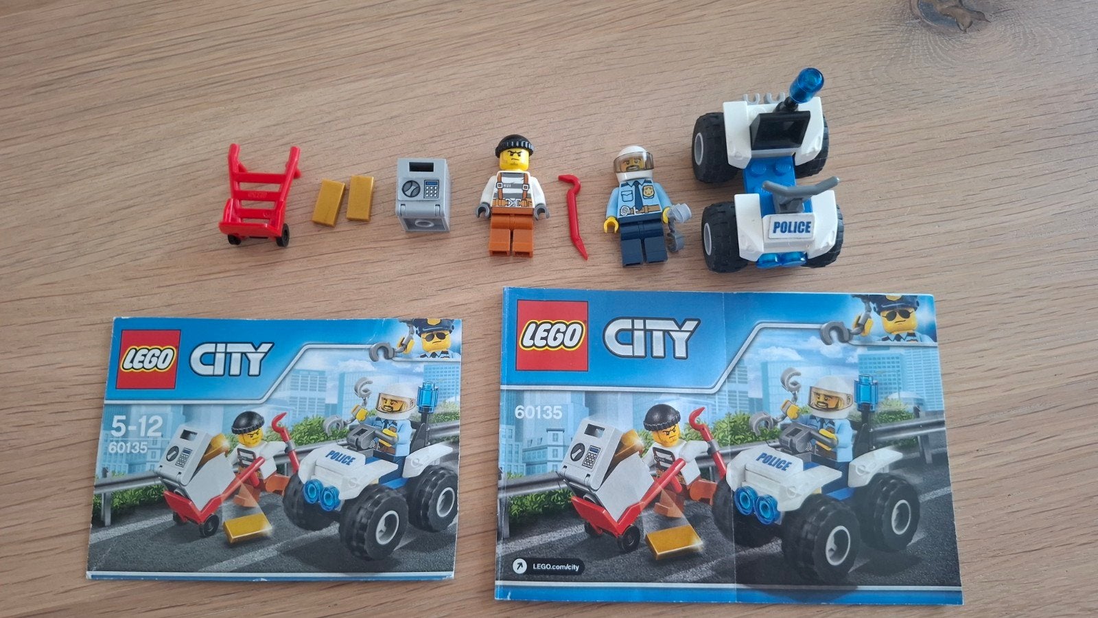 Lego 60135 Politie Quad en Boef met Kluis, Compleet, City, Lego, Ophalen of Verzenden