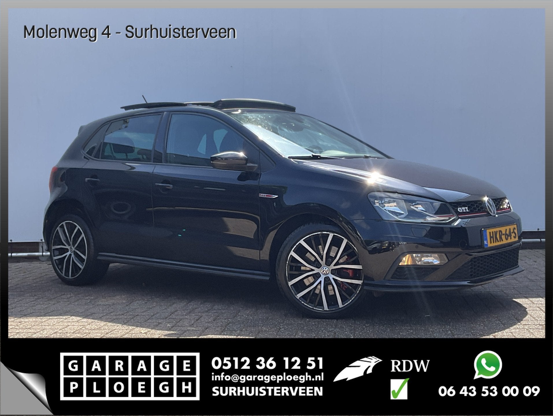 Volkswagen Polo 1.8 TSI GTI 192PK Navi/Camera 5-Deurs Climat, Gebruikt, Euro 6, Zwart, Bedrijf