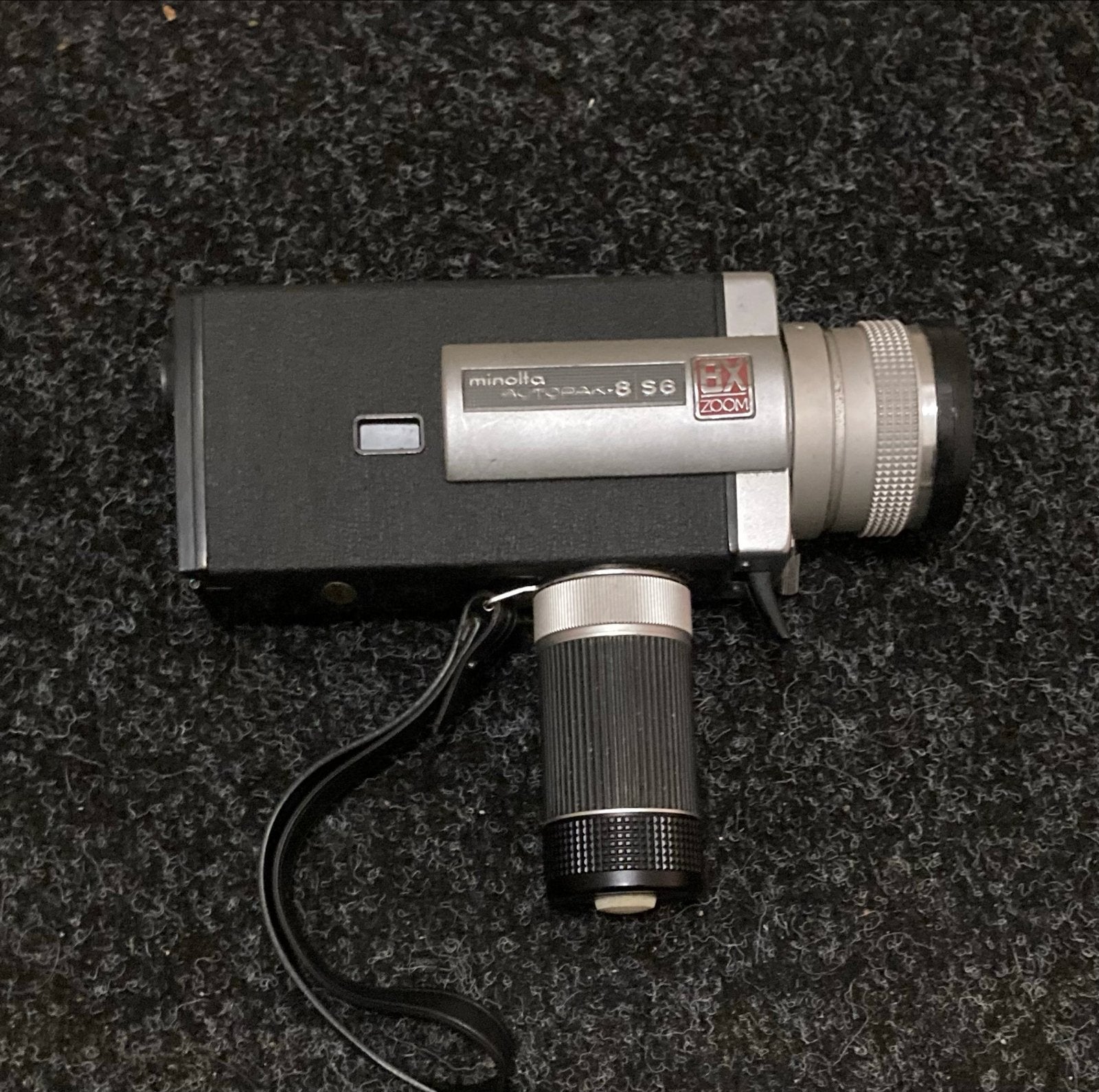 Minolta Autopak-8 S6 Super 8 Camera met koffer, Ophalen, 8mm, Camera